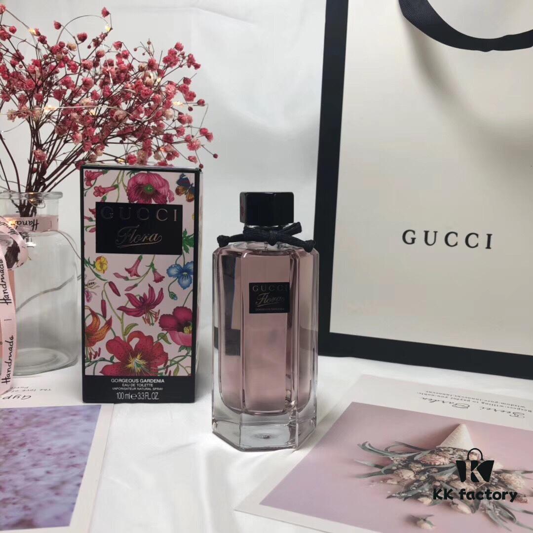 Gucci Flora by Gucci Gorgeous Gardenia, Pink Floral Eau de Toilette for Women, 100ml