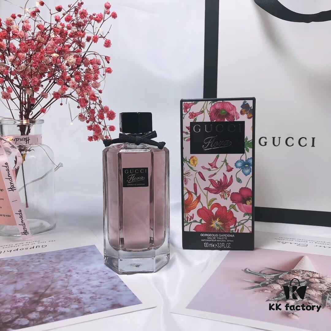 Gucci Flora by Gucci Gorgeous Gardenia, Pink Floral Eau de Toilette for Women, 100ml