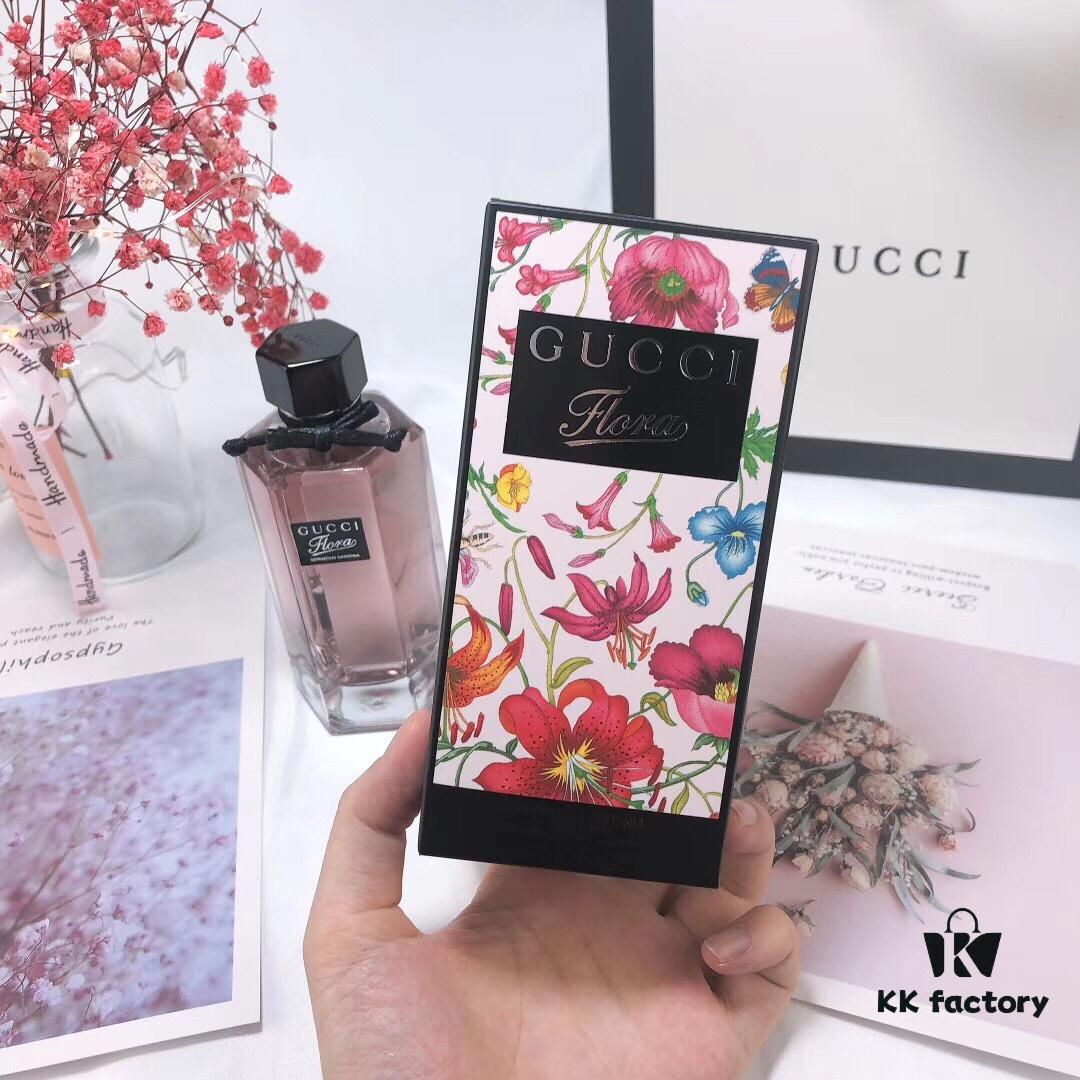 Gucci Flora by Gucci Gorgeous Gardenia, Pink Floral Eau de Toilette for Women, 100ml