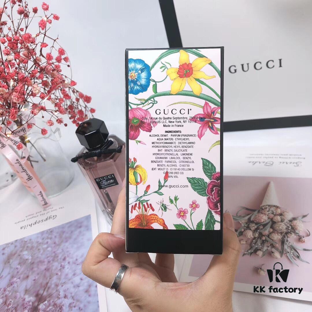 Gucci Flora by Gucci Gorgeous Gardenia, Pink Floral Eau de Toilette for Women, 100ml