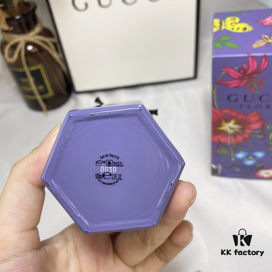 Gucci Flora Gorgeous Gardenia Limited Edition Lavender Purple Bottle Perfume 100ml