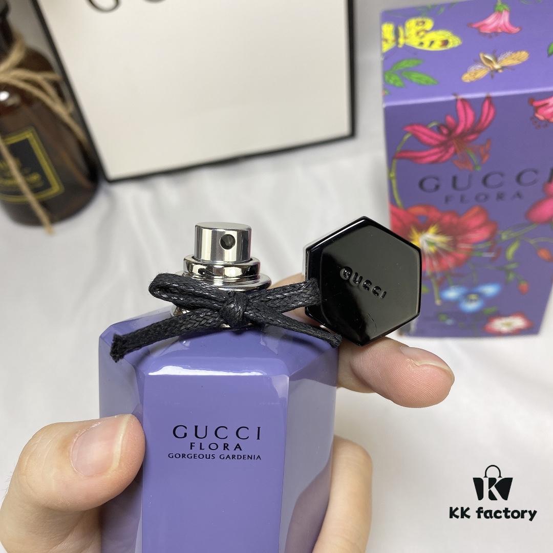 Gucci Flora Gorgeous Gardenia Limited Edition Lavender Purple Bottle Perfume 100ml
