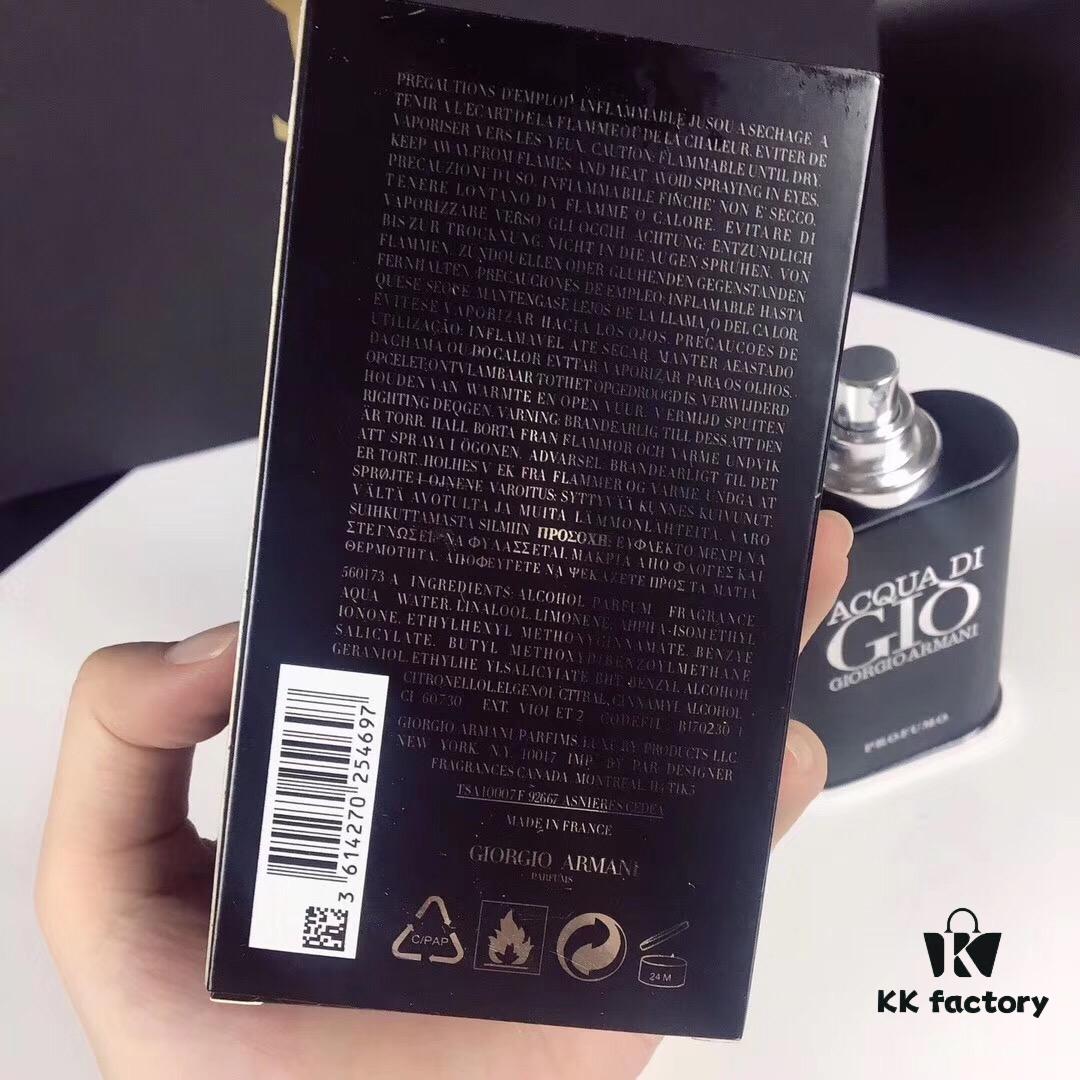GIO Armani Acqua di Giò Pour Homme Black Bottle Collector's Edition Men's Perfume 100ml