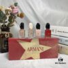 Counter Q-Sized Giorgio Armani Love 4-Piece Mini Set 7ml, Mini Version, No Spray Cap, Drop and Apply Style, Includes Four Variants: Yellow Love, Pink-Cap Light Love Scent, Pink Bottle Intense Love Scent, Red Love