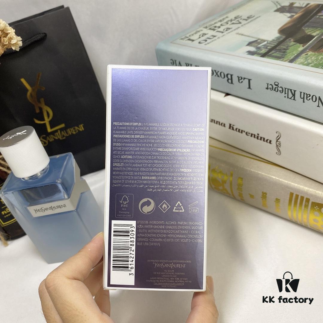 YSL Saint Laurent Y Eau de Toilette for Men - 2020 New Arrival, Matte Finish Fresh Fragrance, 100ml