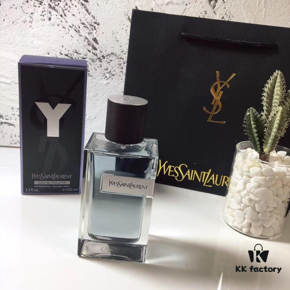YSL Yves Saint Laurent Y for Men Eau de Toilette, Woody Aromatic with Fresh Marine Notes, 100ml