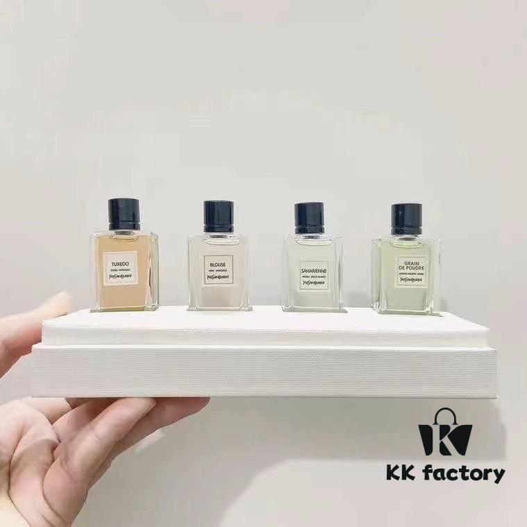Yves Saint Laurent Haute Parfumerie Miniature Perfume Set 7.5ml×4 - Shirt, Suit, Hunting, Grain Leather