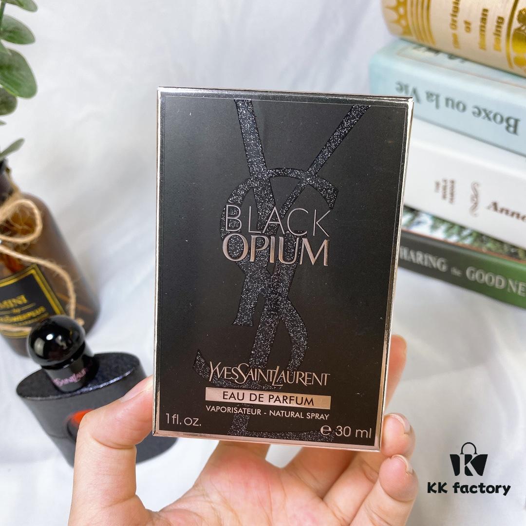 YSL Saint Laurent Black Opium EDP for Women, Rock-inspired Fragrance – Top Notes: Pink Pepper, Orange Blossom, Pear; Middle Notes: Coffee, Jasmine; Base Notes: Vanilla, Patchouli, Cedar