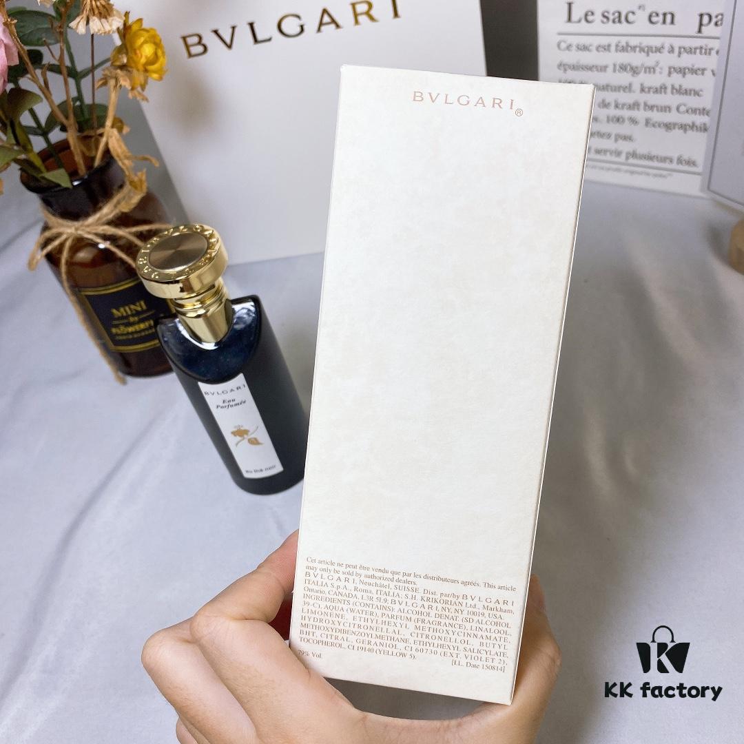 Bvlgari The Noir Black Tea Unisex Fragrance 75ML EDC Cologne, Oud Rose with Leather and Medicinal Woody Notes