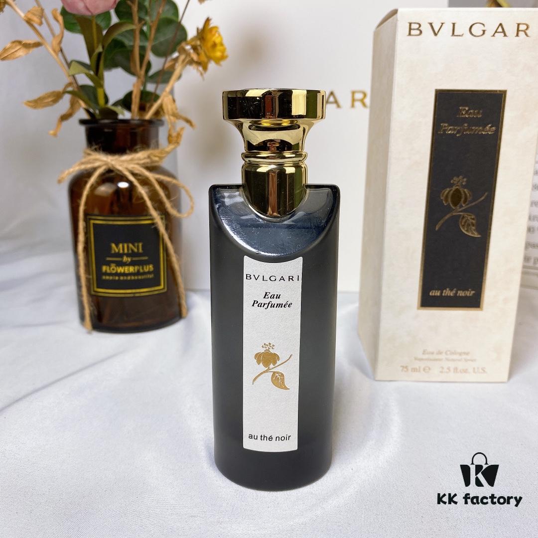 Bvlgari The Noir Black Tea Unisex Fragrance 75ML EDC Cologne, Oud Rose with Leather and Medicinal Woody Notes