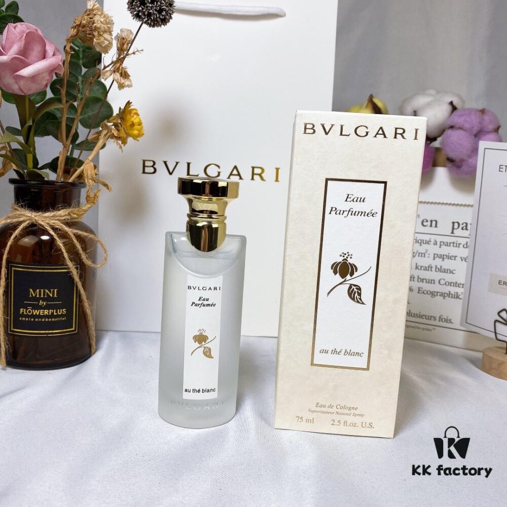 BVLGARI Bulgari White Tea Eau de Cologne for Unisex - Pure and Serene White Tea Aroma 75ml