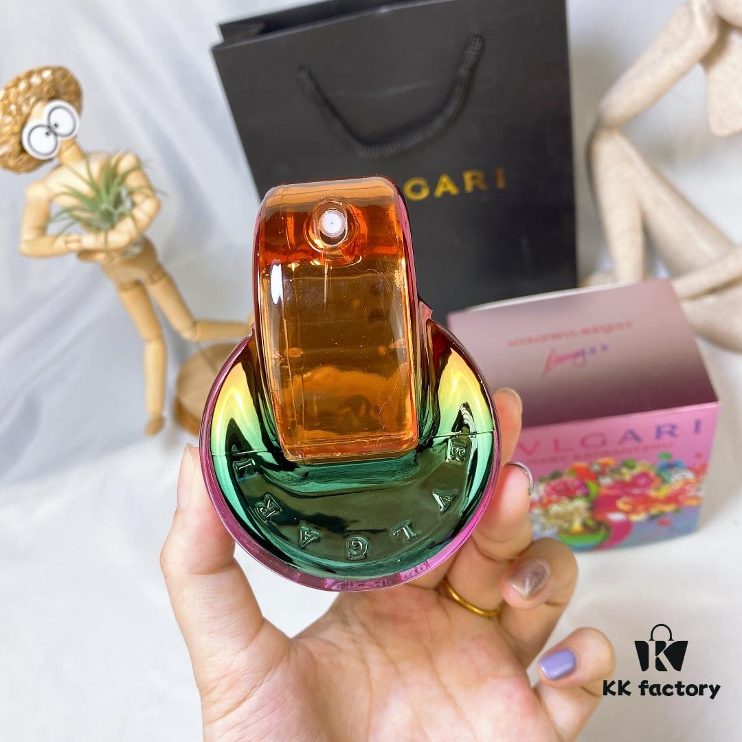 Bvlgari Omnia 2021 Limited Edition Coral Radiance EDT Rainbow Bottle - Fruity Floral Fragrance