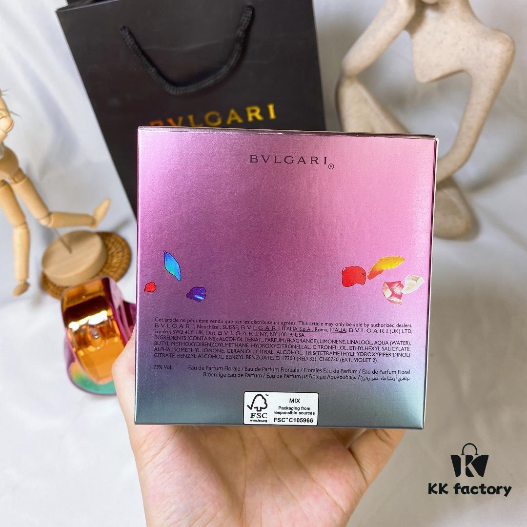 Bvlgari Omnia 2021 Limited Edition Coral Radiance EDT Rainbow Bottle - Fruity Floral Fragrance