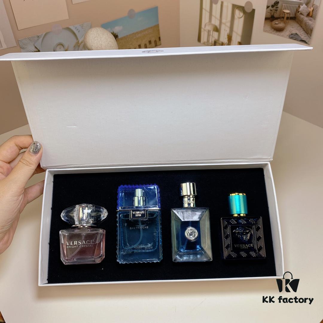 Versace Perfume Mini Set 30ml Four-Piece Set with Spray Nozzles