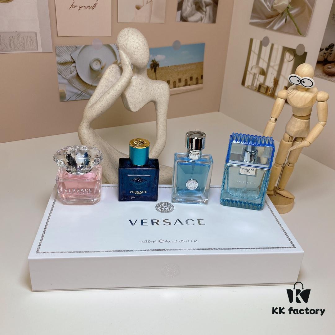 Versace Perfume Mini Set 30ml Four-Piece Set with Spray Nozzles