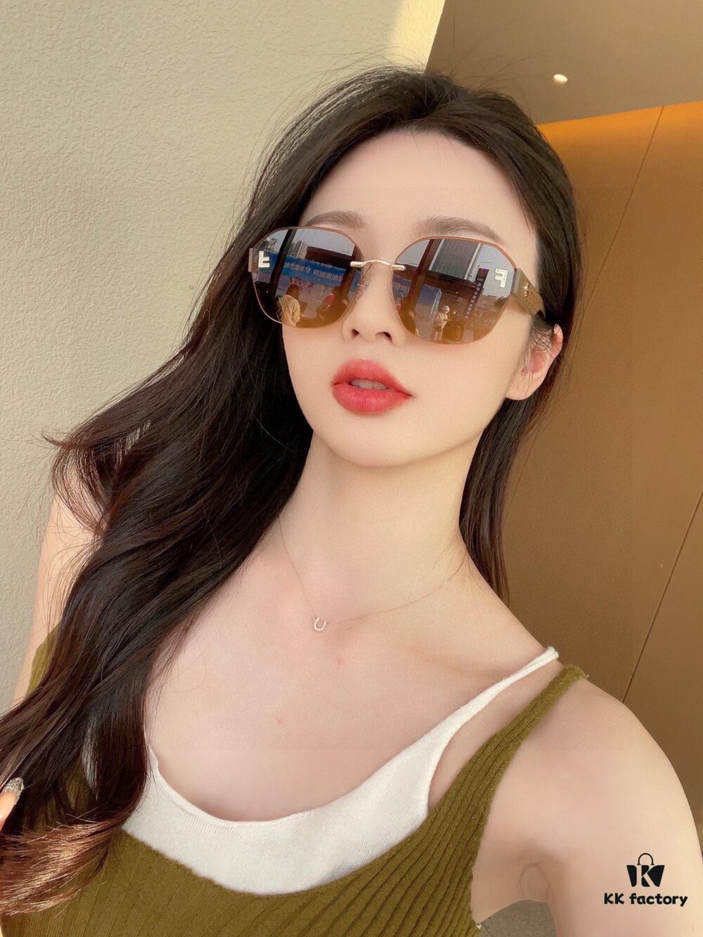 HD Fendi Nylon Polarized Sunglasses for Women