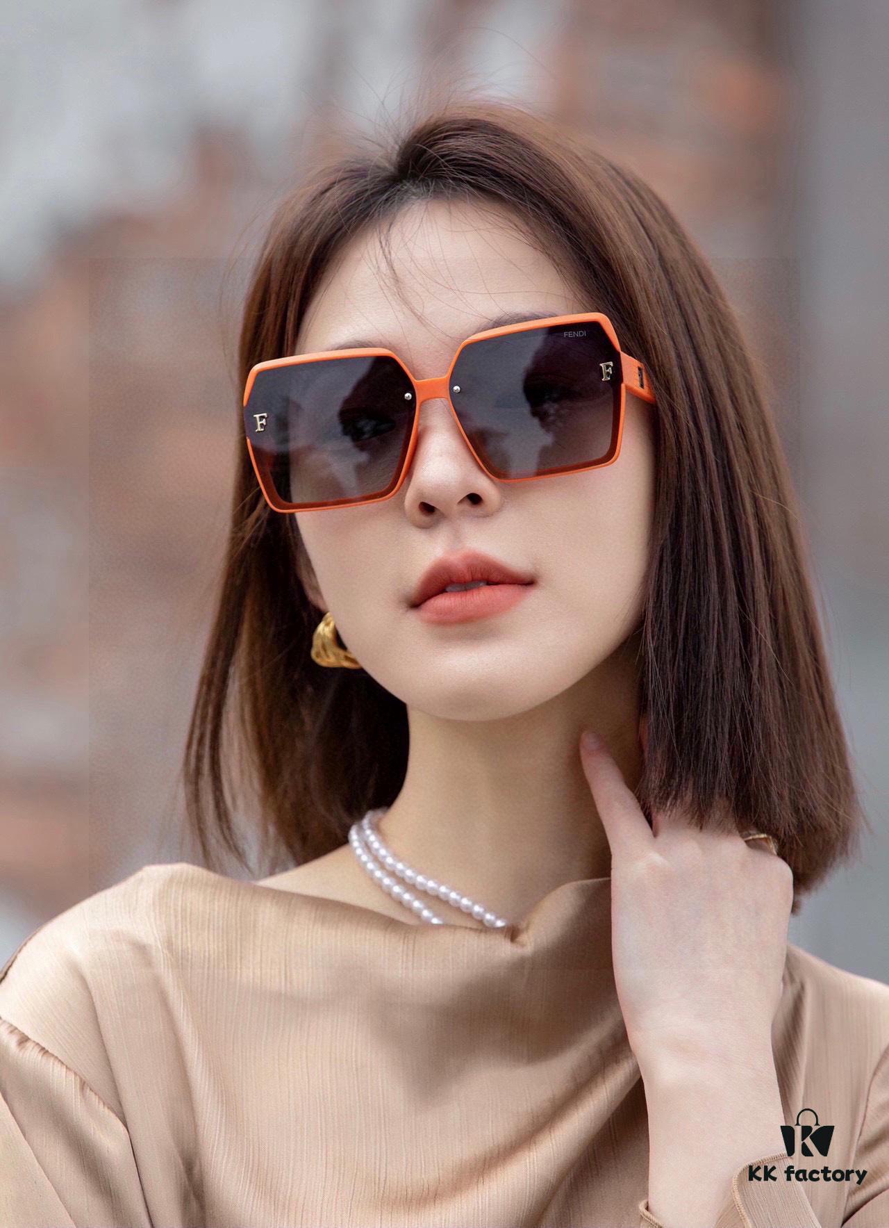 Fendi Polarized Resin Sunglasses New Arrival Small Fragrance Sun Glasses Reduce Glare and Block Harmful Radiation Light Perfect for Travel Fashion and Daily Wear Great for Driving