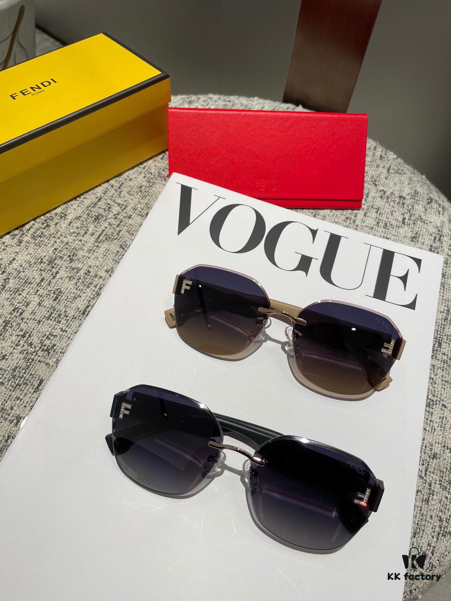 High-Definition Fendi Nylon Polarized Sunglasses for Women