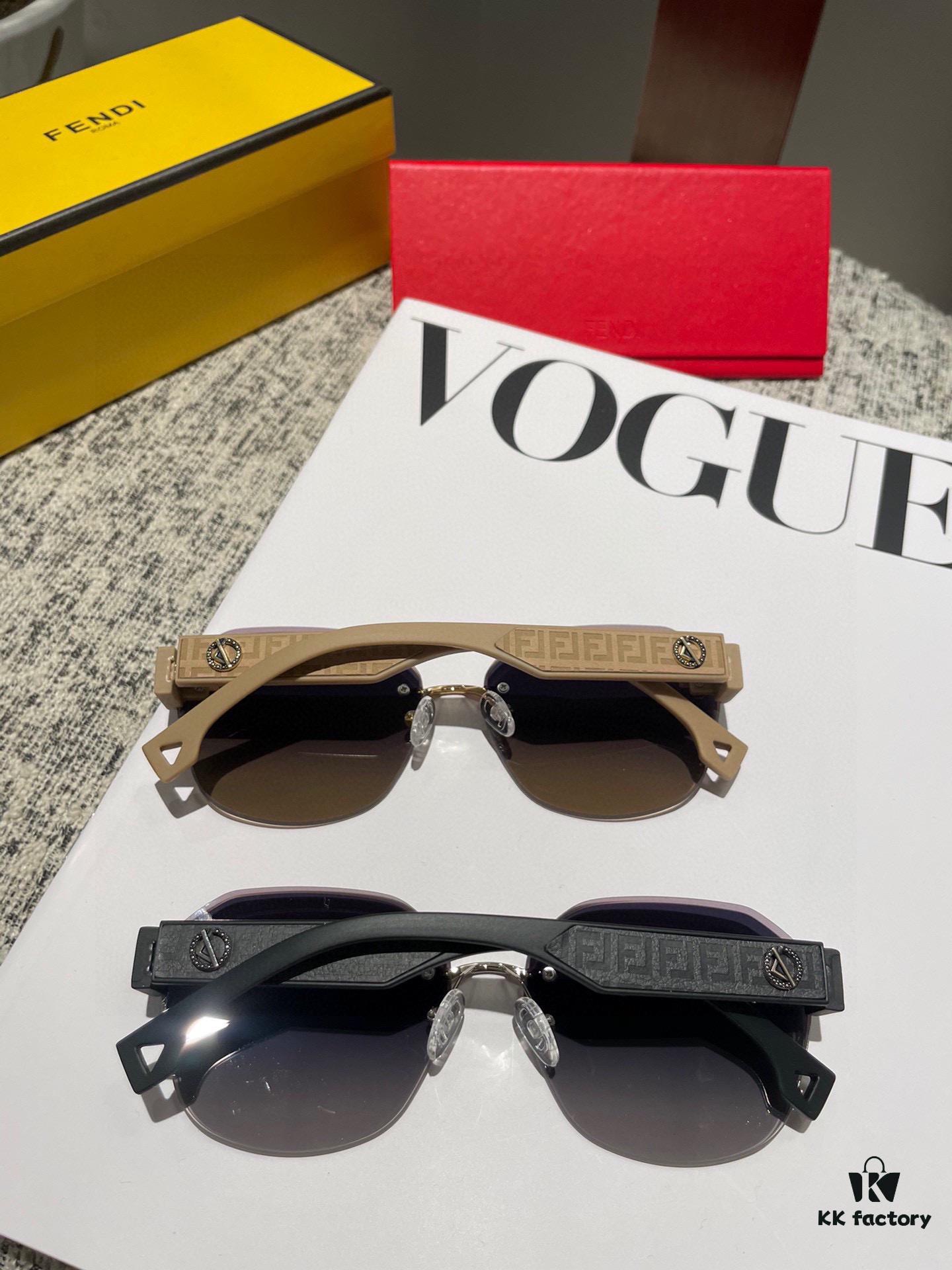 High-Definition Fendi Nylon Polarized Sunglasses for Women