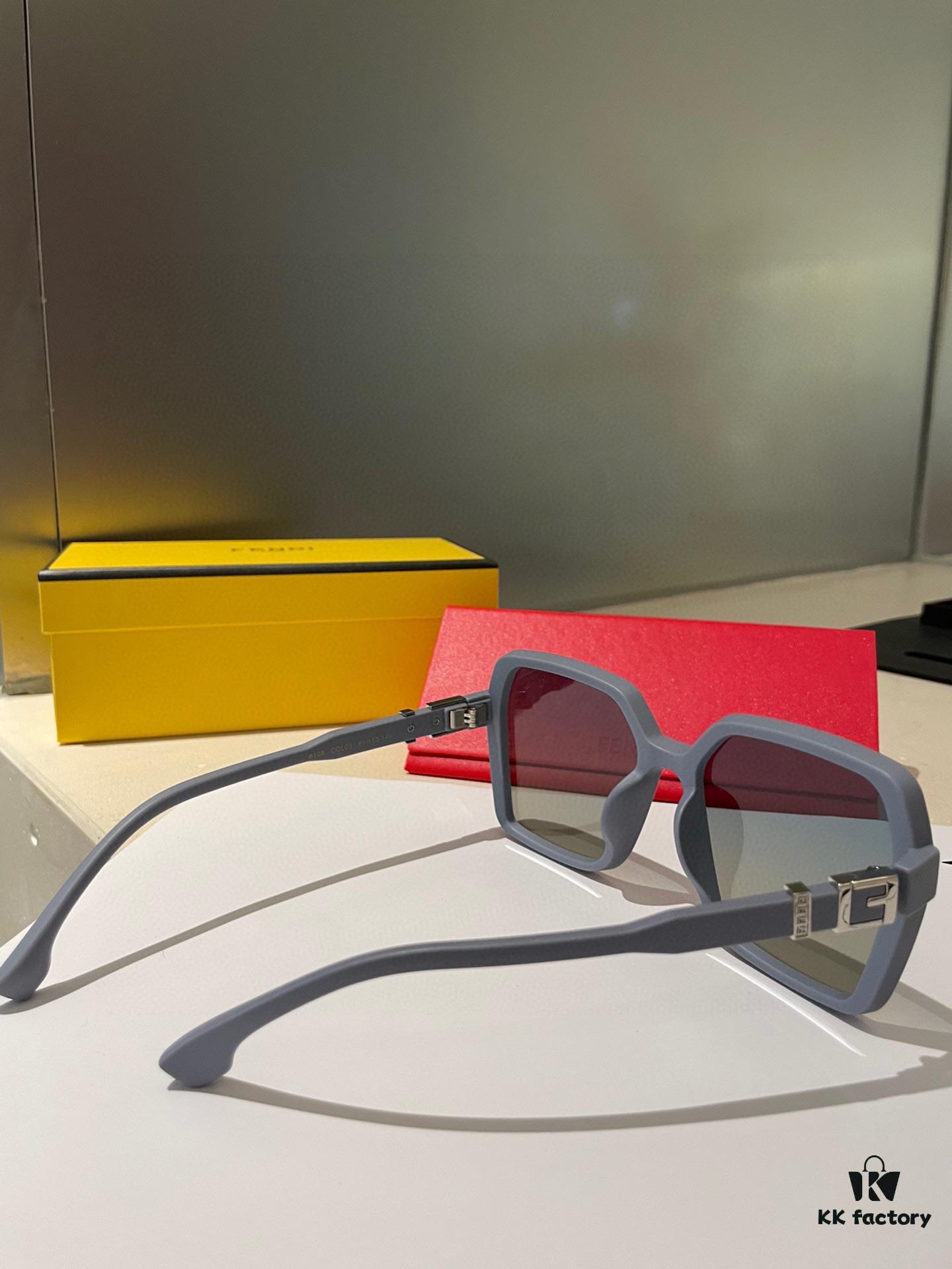 Fendi Women's Polarized Sunglasses 🕶️ Fashionable Face-Framing Designer Style Trendy Sunglasses Recommended in Live Stream (6109)