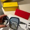 Fendi Women's Polarized Sunglasses 🕶️ Fashionable Face-Framing Designer Style Trendy Sun Glasses Live Broadcast Recommended Model (6109)