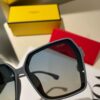 Fendi Women's Polarized Sunglasses 🕶️ Fashionable Face-Framing Designer Style Trendy Sun Glasses Live Broadcast Recommended Model (6109)