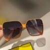 Fendi Women's Polarized Sunglasses 🕶️ Fashionable Face-Framing Designer Style Popular Live-Streamed Model (6071)