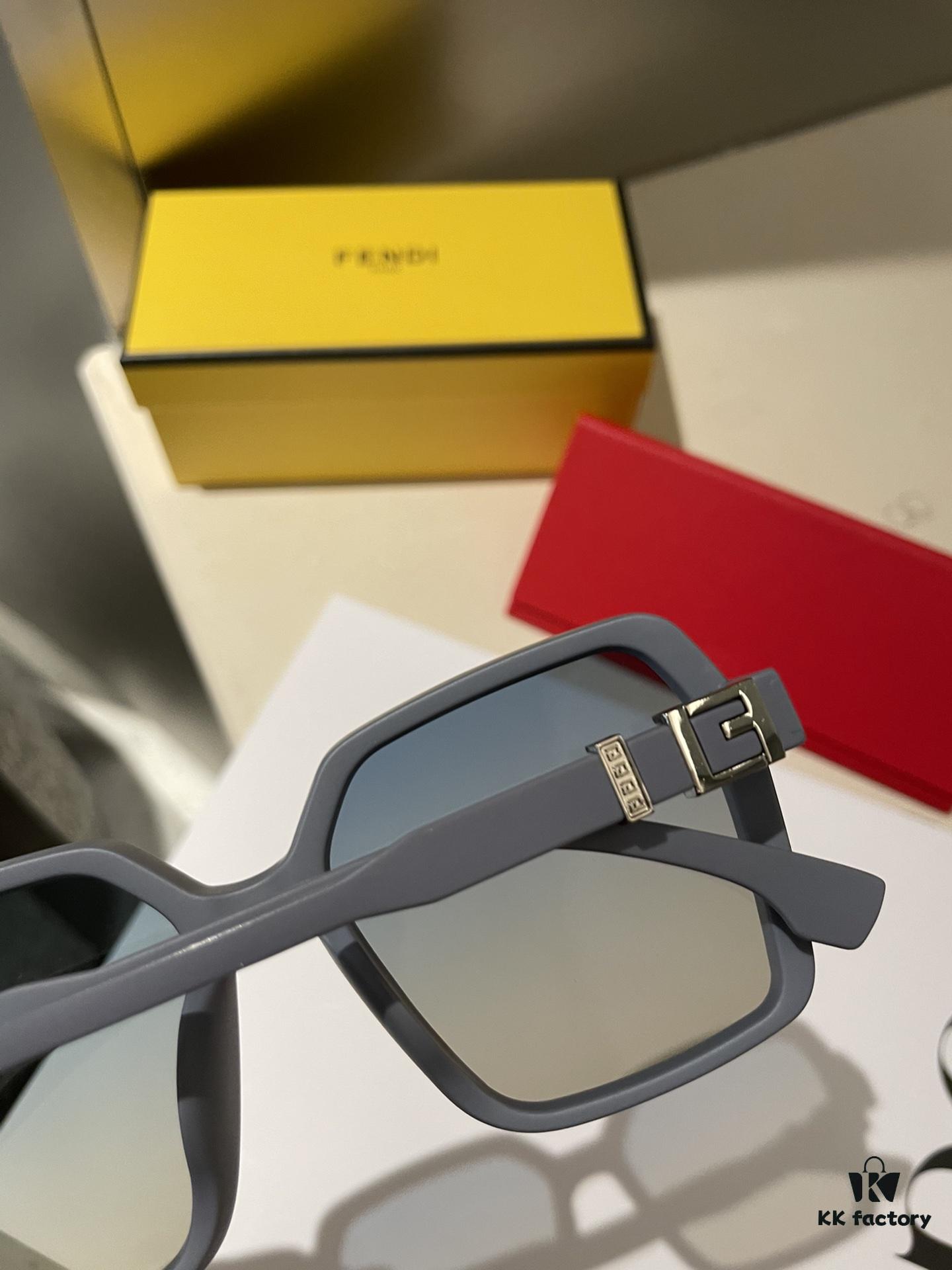 Fendi Women's Polarized Sunglasses 🕶️ Fashionable Face-Framing Designer Style, Trendy Look, Live Stream Recommended Model (6109) Eyewear