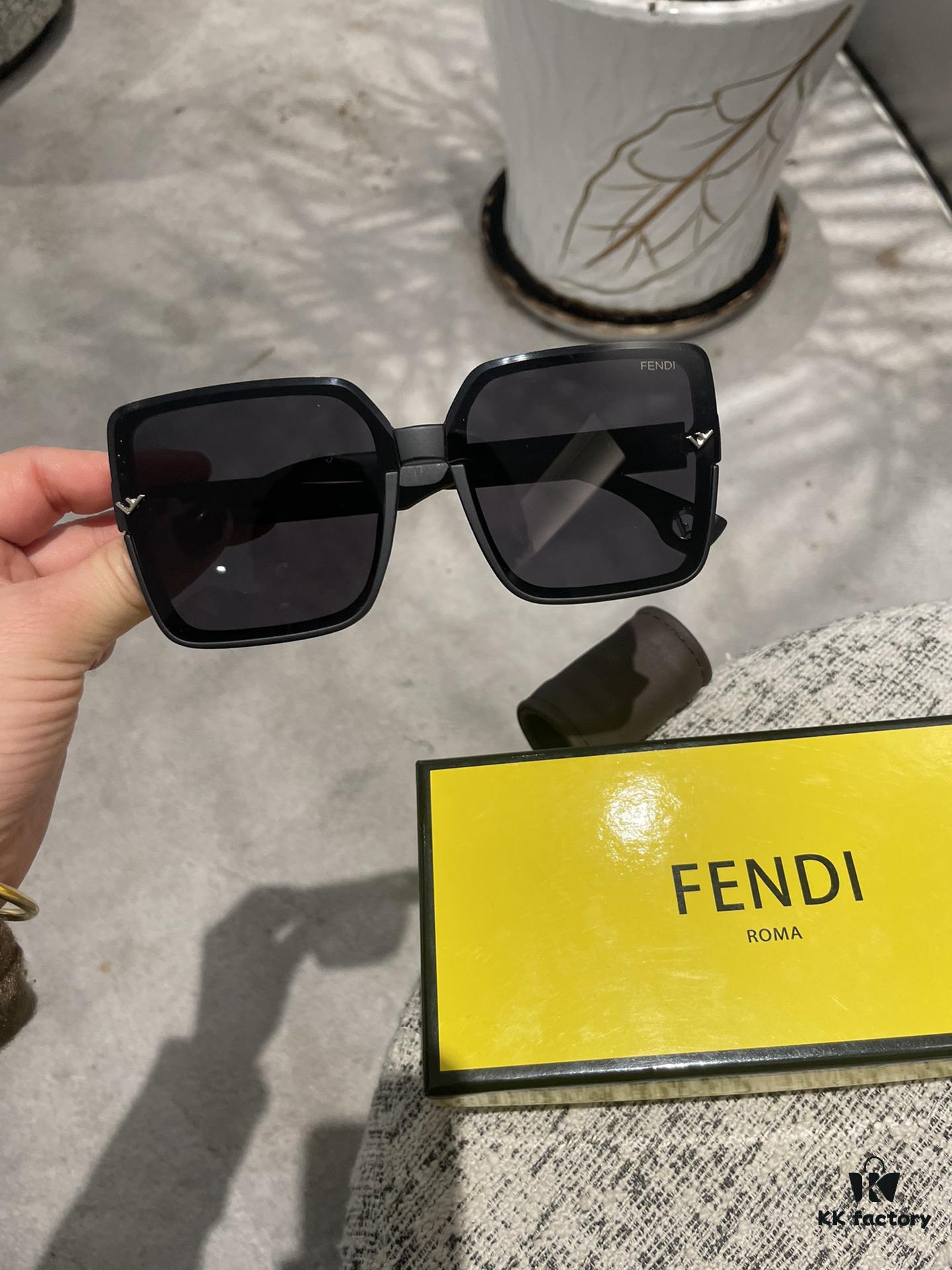 Fendi Postaloy Resin Polarized Sunglasses 😎 New Style Chic Sun Glasses to Reduce Glare, Block Harmful Light and Radiation 🥰 Essential Fashion Accessory for Travel, Outings, and Driving 🌸