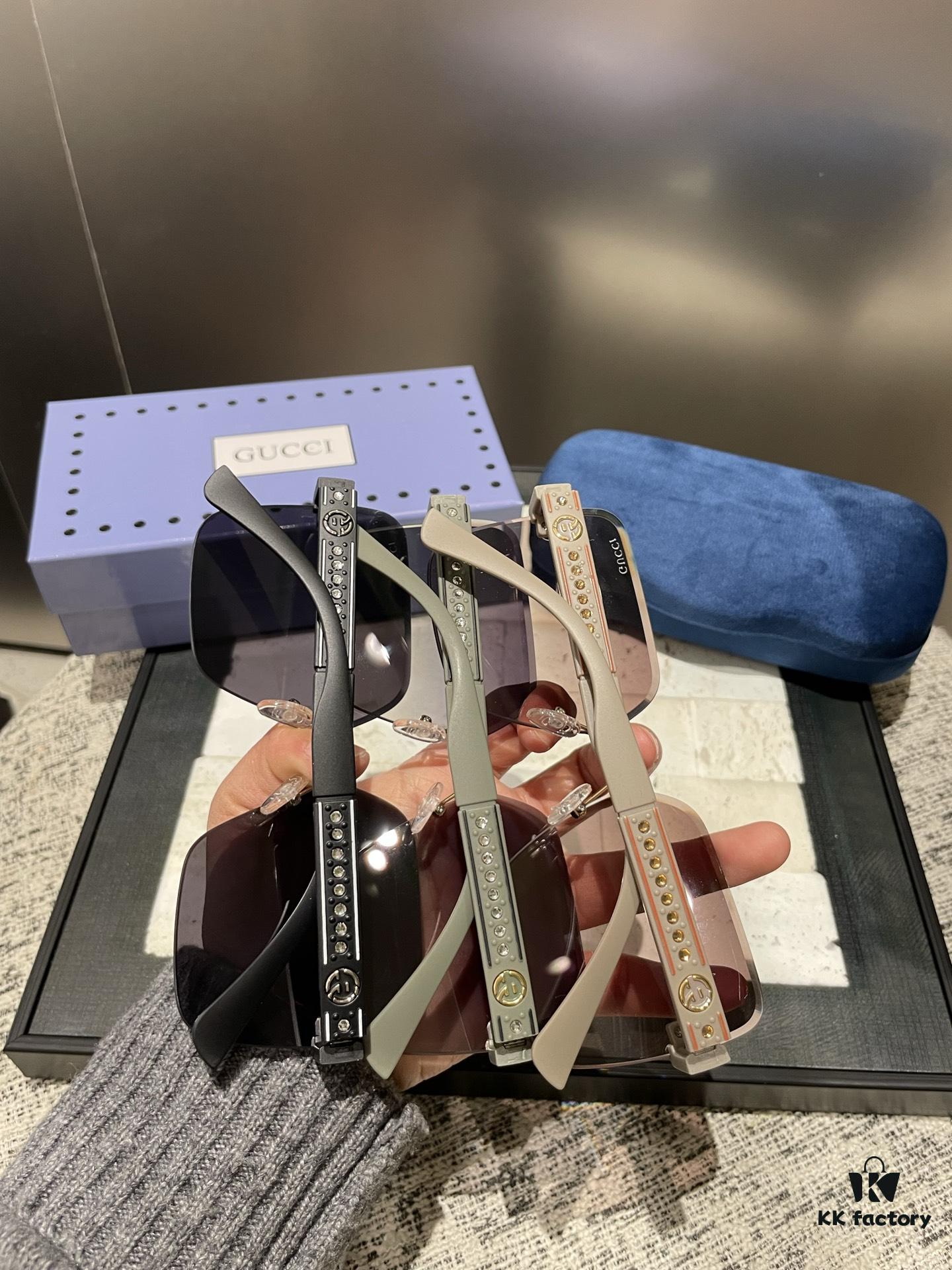 Gucci Polarized Metal Women's Sunglasses