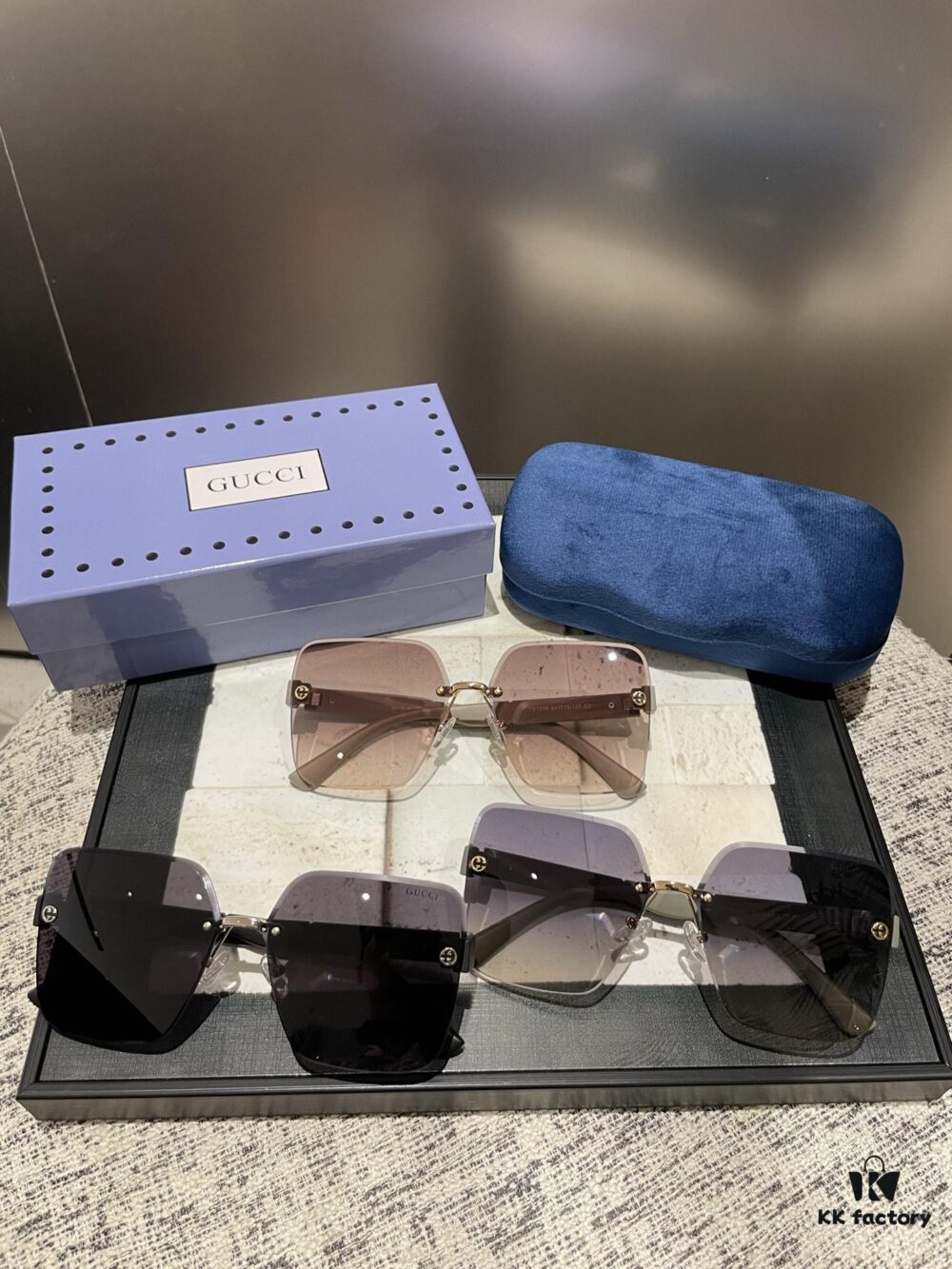 Gucci Polarized Metal Women's Sunglasses