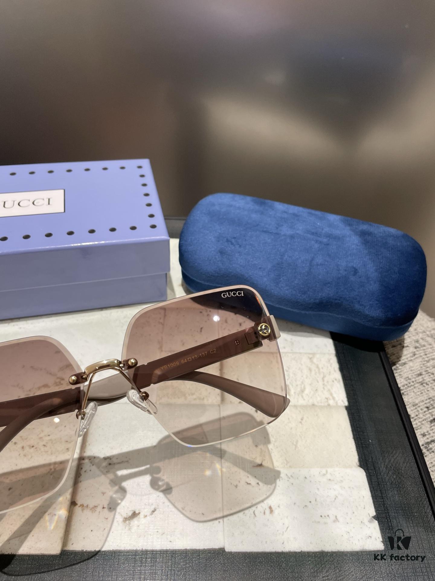 Gucci Polarized Metal Women's Sunglasses