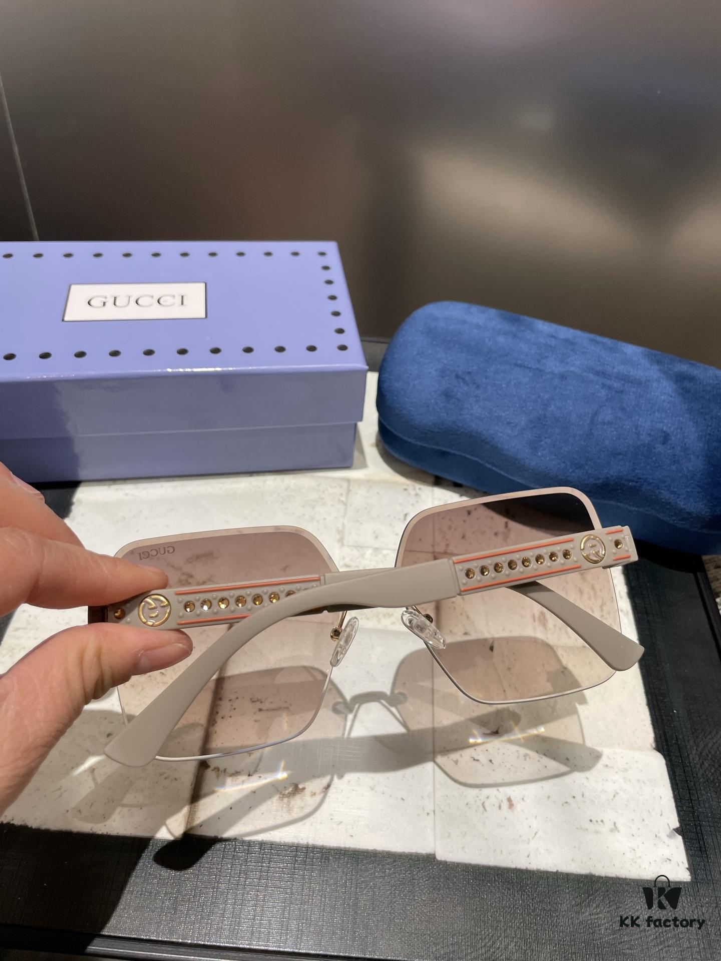 Gucci Polarized Metal Women's Sunglasses