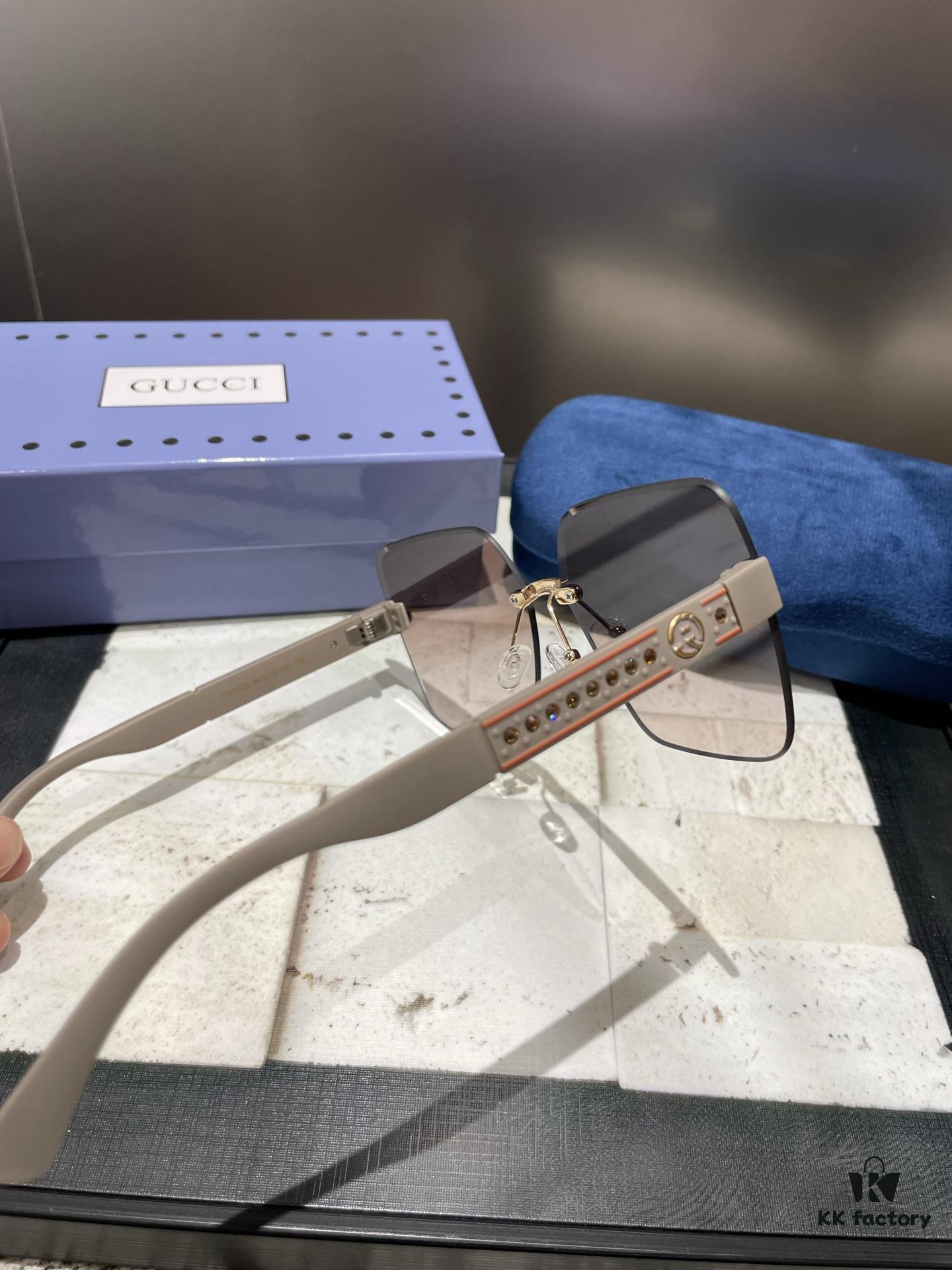 Gucci Polarized Metal Women's Sunglasses