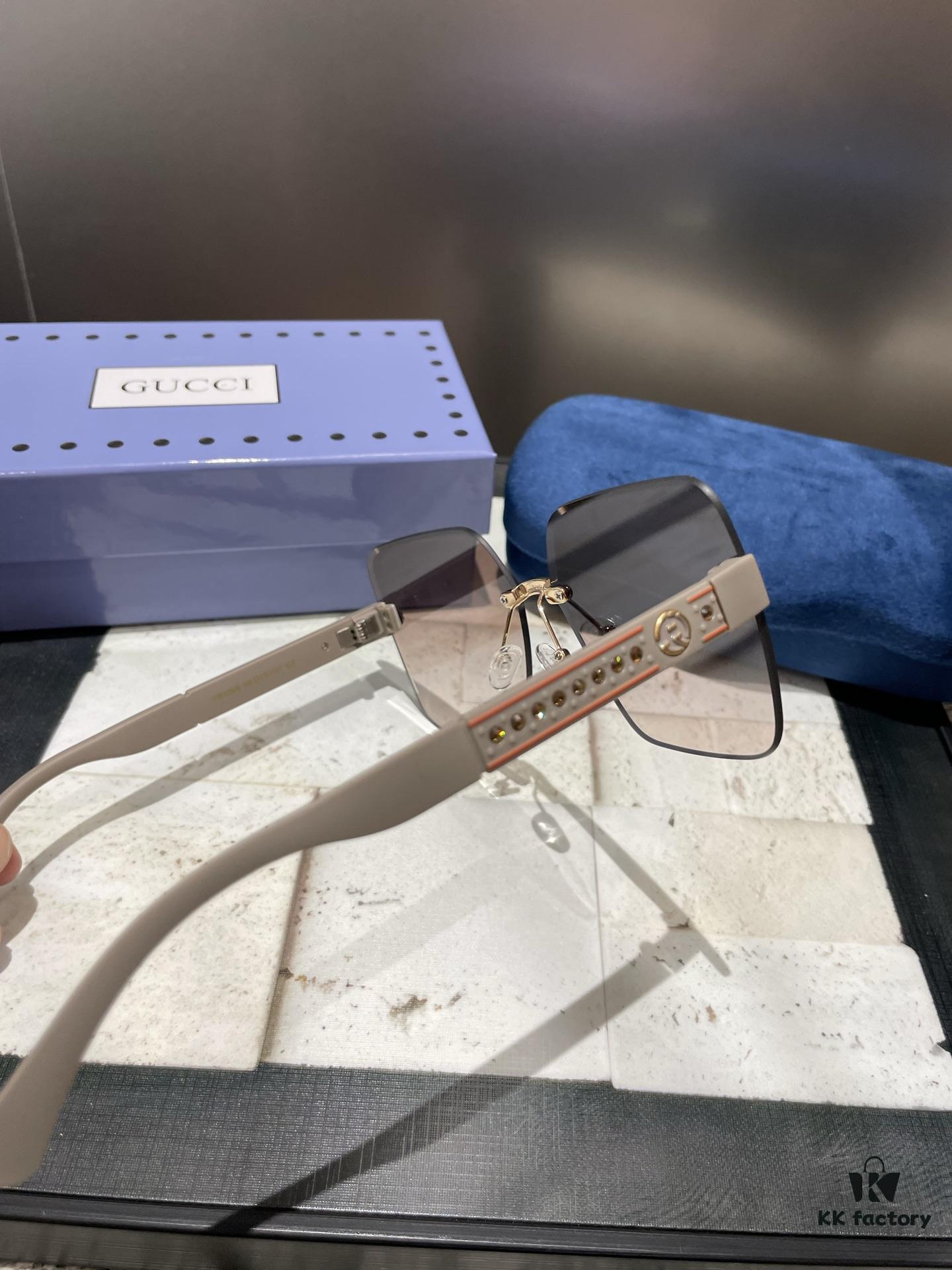 Gucci Polarized Metal Women's Sunglasses