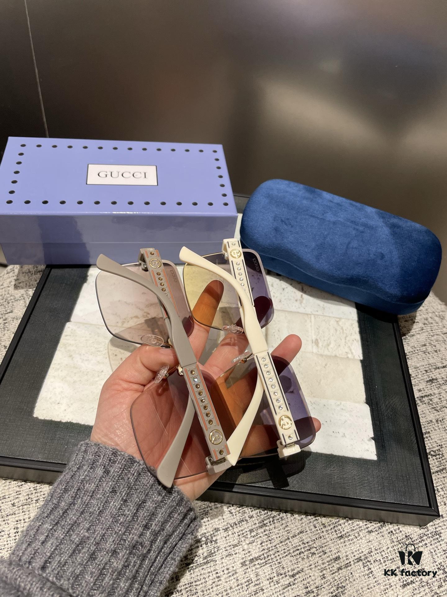 Gucci Polarized Metal Women's Sunglasses