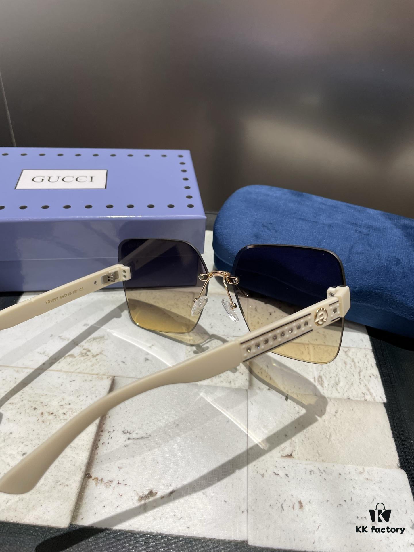Gucci Polarized Metal Women's Sunglasses