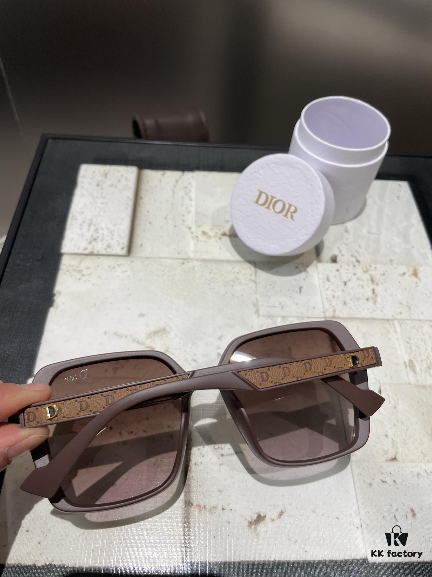 Dior Polarized Resin Sunglasses 😎 New Style Chic Sun Glasses to Reduce Glare, Block Harmful Radiation 🌞 Essential Fashion Accessory for Travel and Daily Wear, Perfect for Driving Too 🚗