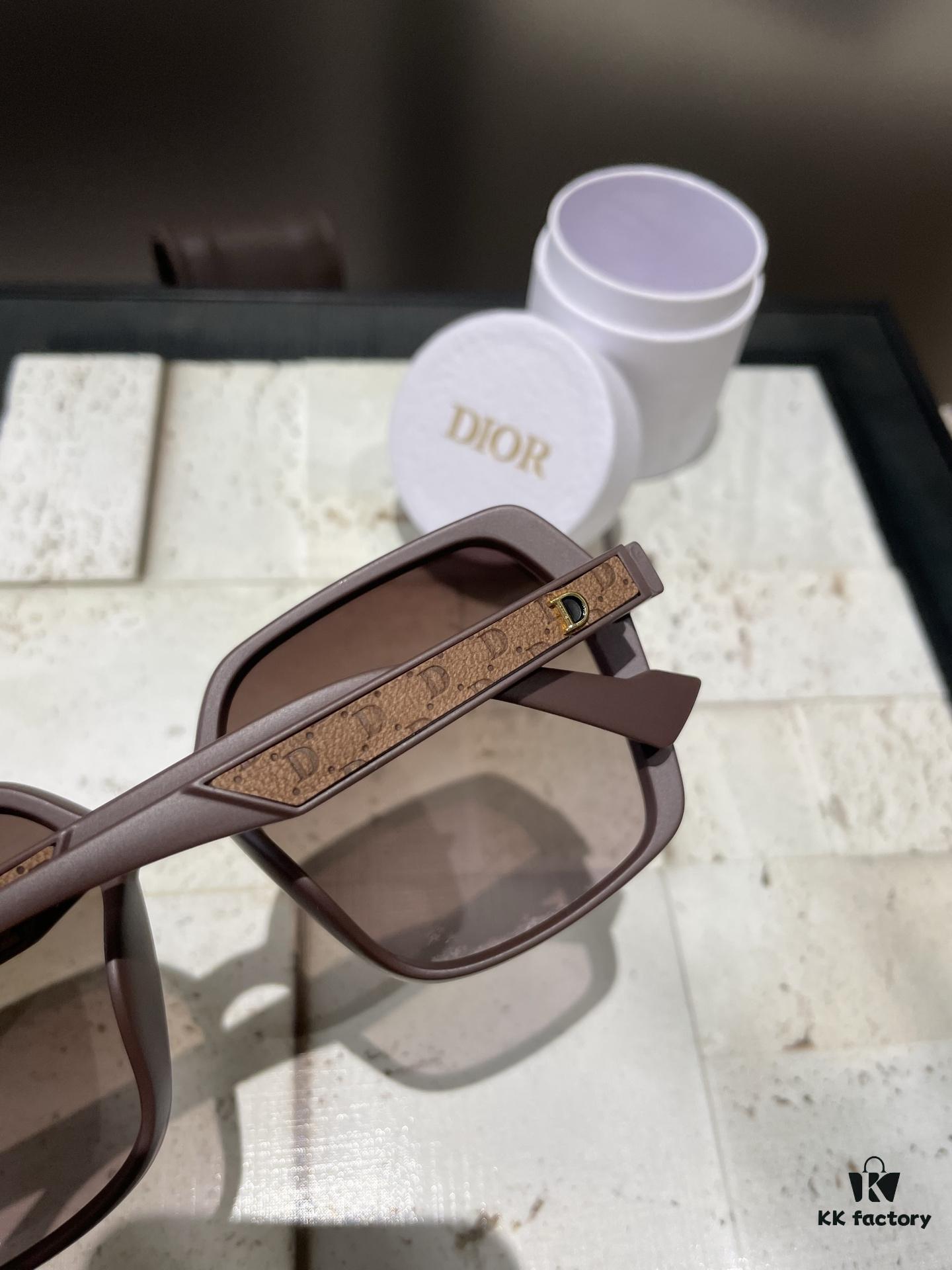 Dior Polarized Resin Sunglasses 😎 New Style Chic Sun Glasses to Reduce Glare, Block Harmful Radiation 🌞 Essential Fashion Accessory for Travel and Daily Wear, Perfect for Driving Too 🚗