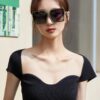 Dior Polarized Resin Sunglasses, New Mini Chanel Style Sun Glasses, Reduce Glare, Block Harmful Radiation, Essential for Travel and Daily Wear, Suitable for Driving