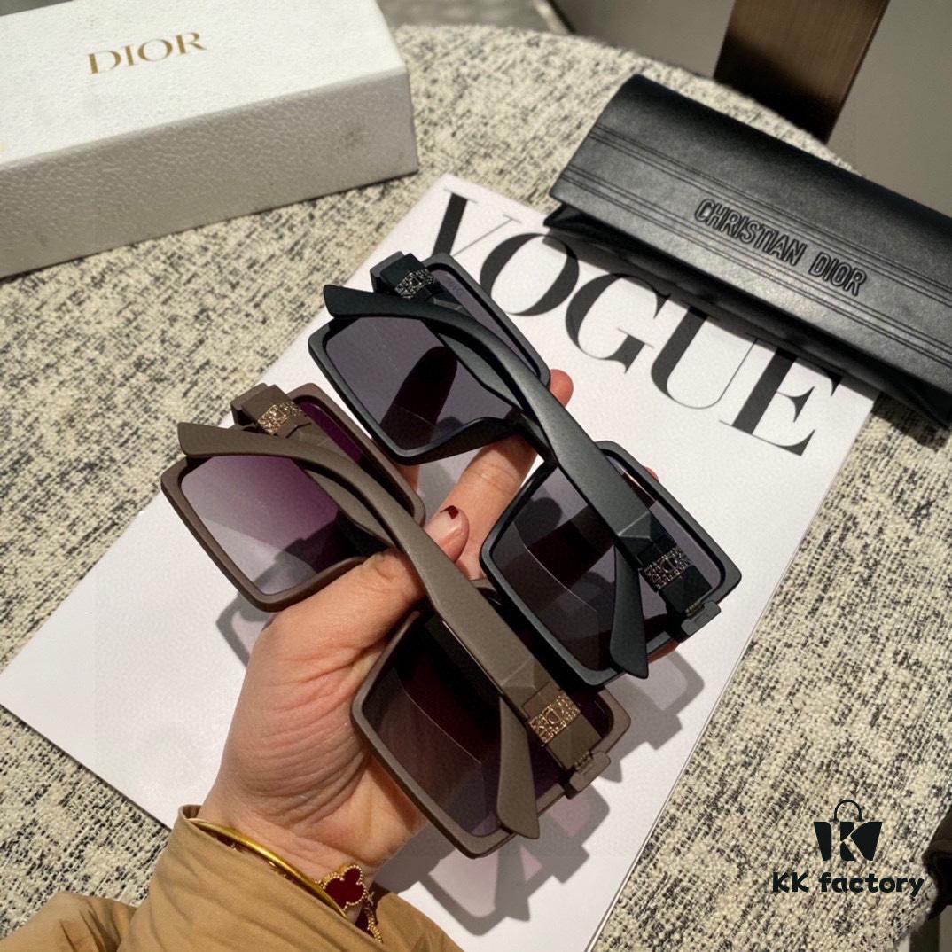 Dior Women's Oversized Sunglasses with HD Polarized Lenses, Slimming and Face-Framing, Fashionable and Trendy, Influencer Live-Streaming Hit (7819)