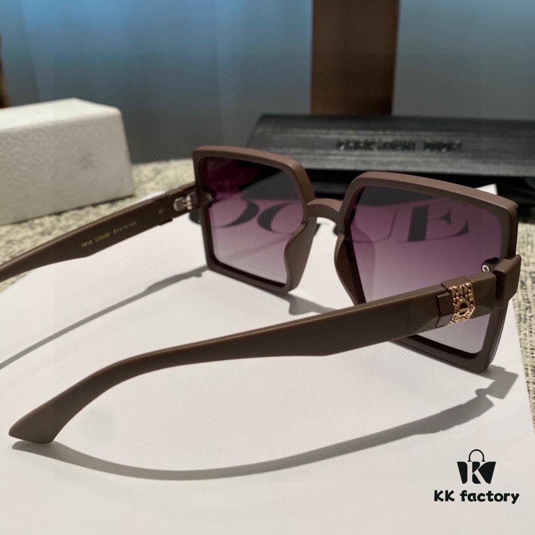 Dior Women's Oversized Sunglasses with HD Polarized Lenses, Slimming and Face-Framing, Fashionable and Trendy, Influencer Live-Streaming Hit (7819)