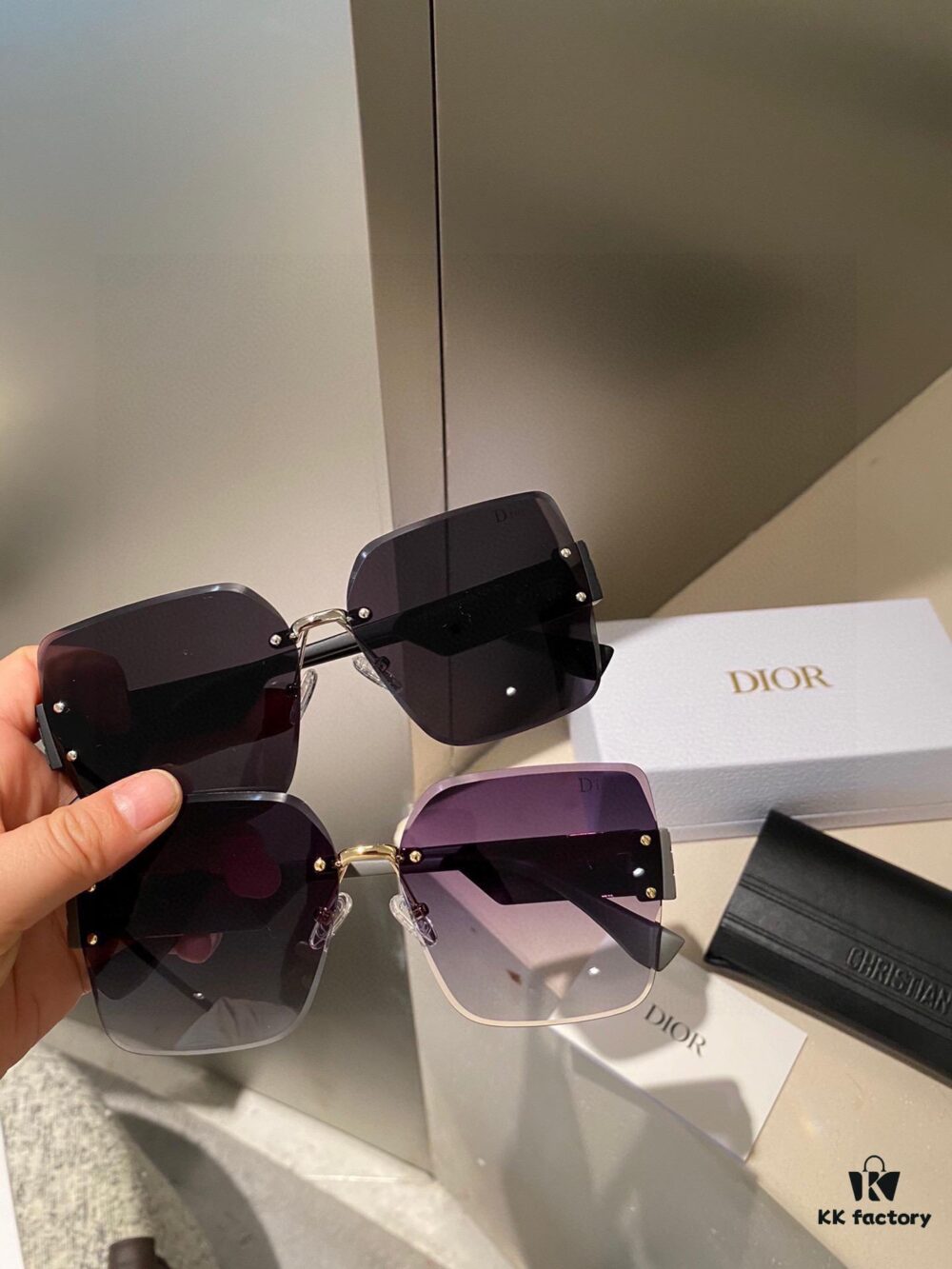 Dior Polarized Resin Sunglasses, New Small Luxury Style, Lightweight UV Protection, Perfect for Travel and Daily Wear