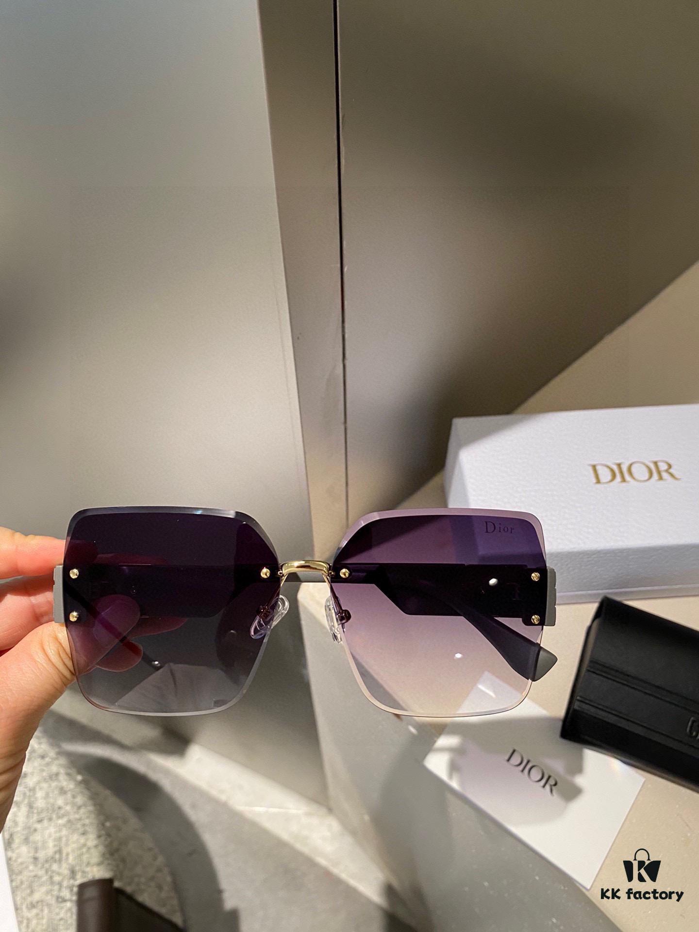 Dior Polarized Resin Sunglasses, New Small Luxury Style, Lightweight UV Protection, Perfect for Travel and Daily Wear