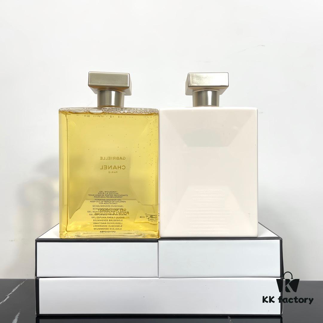 Chanel Gabrielle Shower Fragrance Two-Piece Set! Includes: Body Lotion 200ml, Shower Gel 200ml