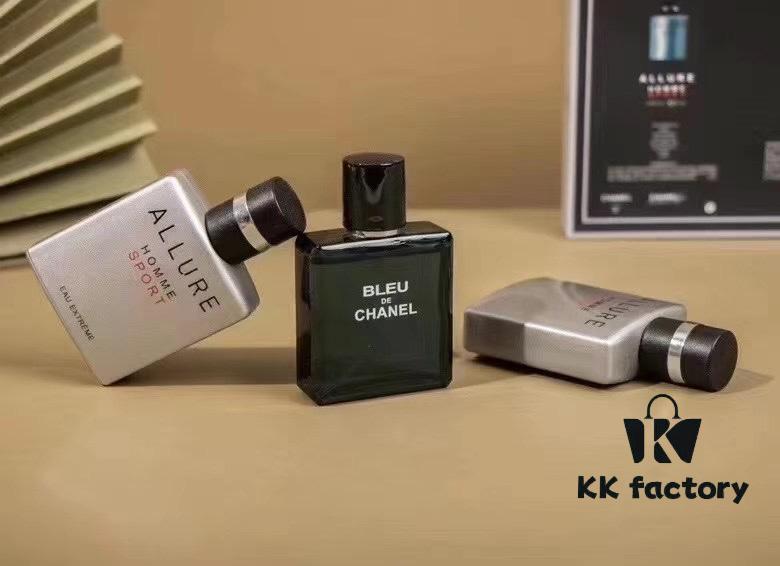 CHANEL Chanel Men's Perfume Set of 3 * 25ml, Classic Trio – A Collection of Three Distinct Fragrances: Bleu Eau de Toilette, Allure Sport, and Allure Sport Cologne