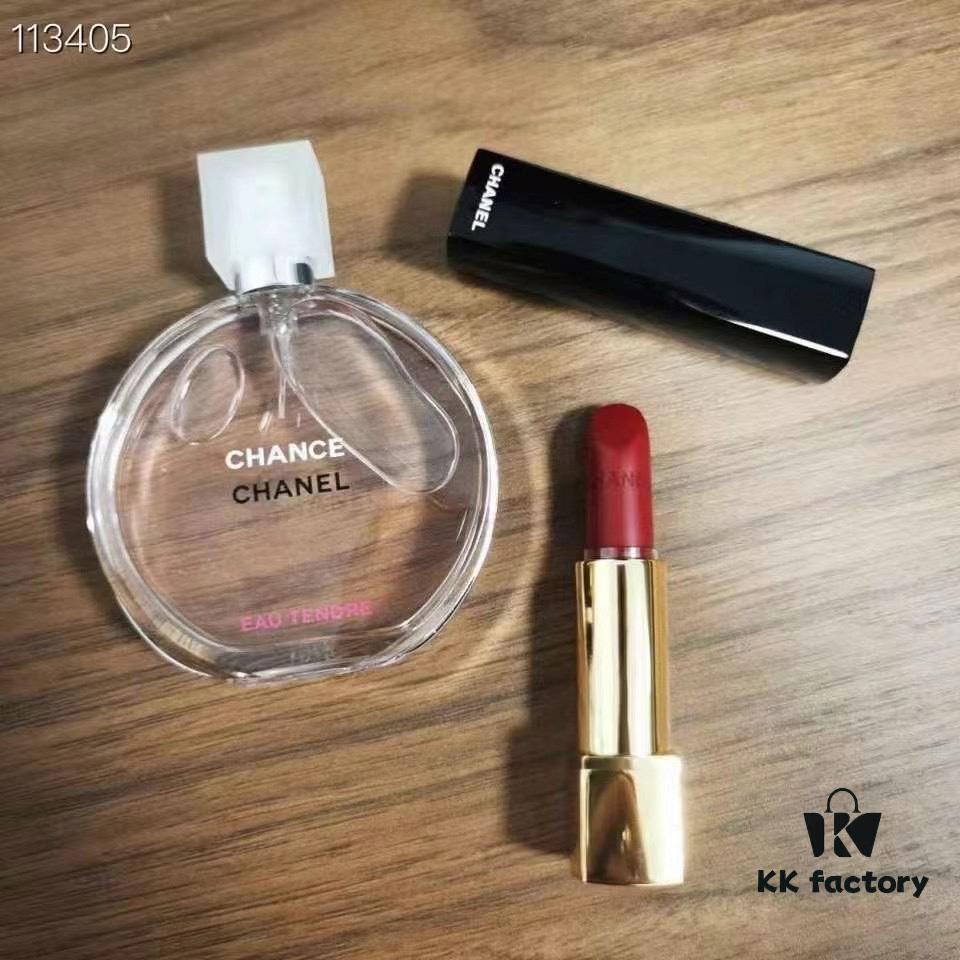 Chanel Perfume and Lipstick Set! Includes: Pink Fantasy 50ml, Press 58#