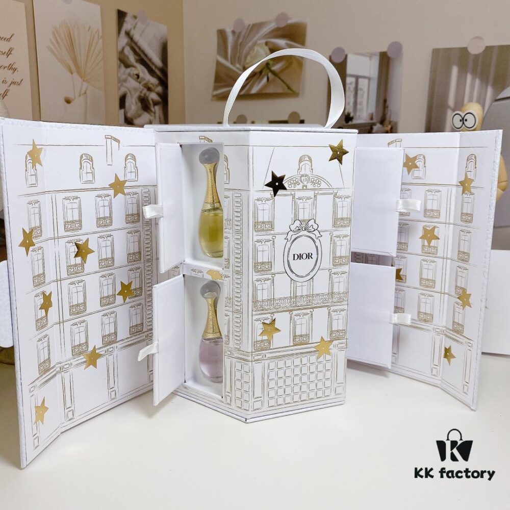 Free Shipping Dior J'adore Perfume Gift Set, Castle of Dreams J'adore Collection 4-Piece Set, Christmas Birthday Gift Box for Women, Includes Official Store Tote Bag