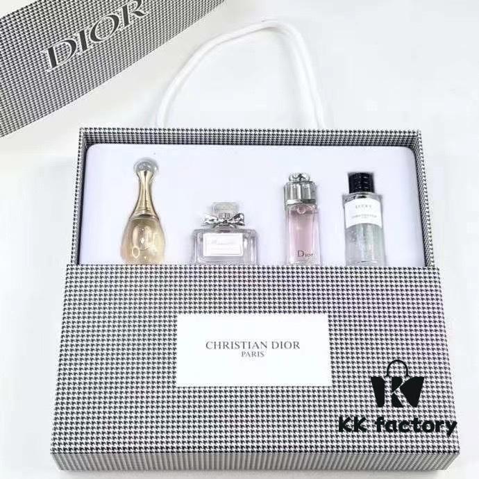 Dior Check Pattern Vintage Perfume Sample 7.5ml Three-Piece Set
