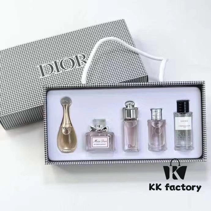 Dior Check Pattern Vintage Perfume Sample 7.5ml Three-Piece Set